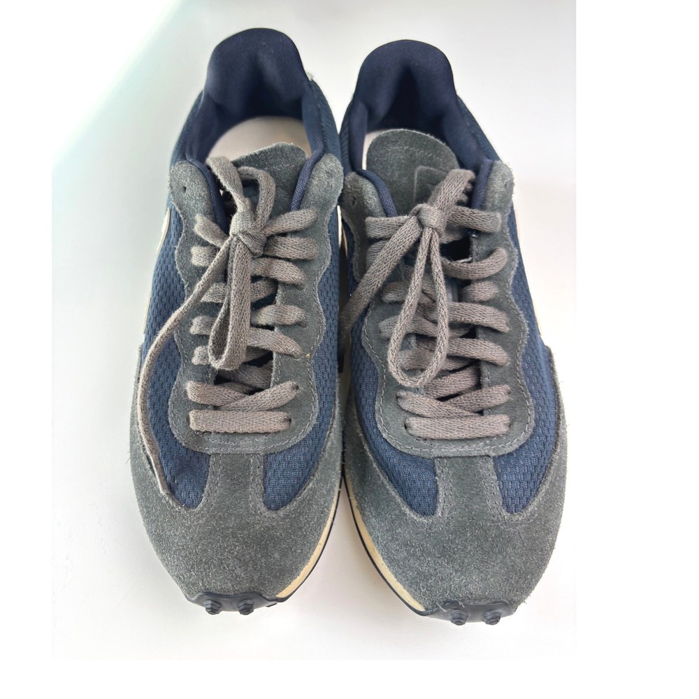 Veja Rio Branco Sneakers Navy Grey Women's Size 6 Suede Mesh Low Top Trainers
